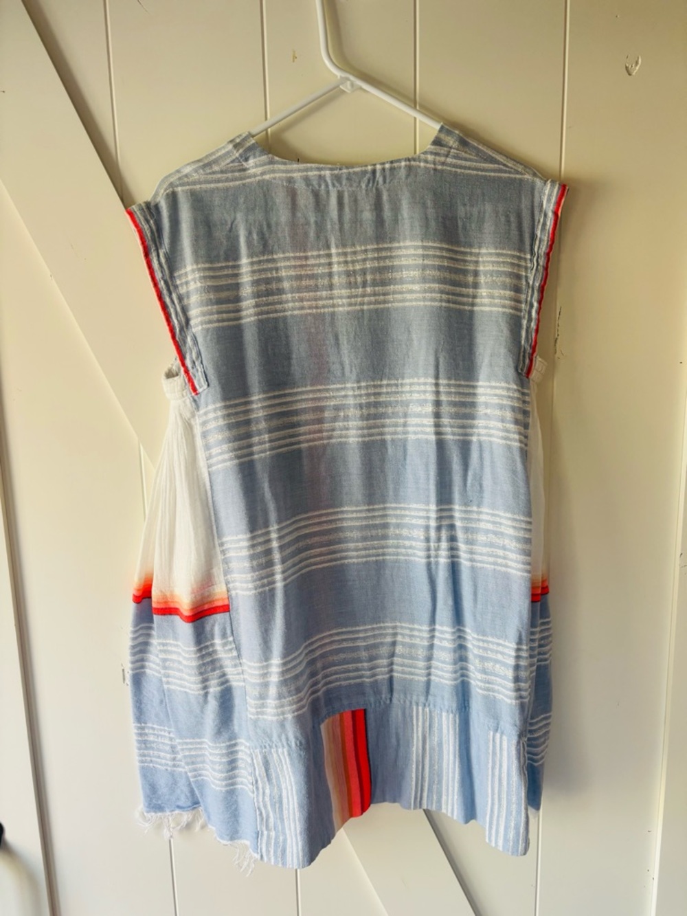 Lemlem Light Blue Caftan/Swim Cover-up - Picture 2 of 8